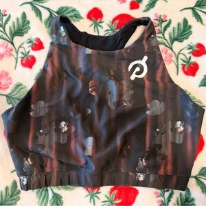 Peloton Black and Gray Sports Bra
